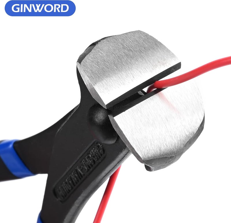 GINWORD 2 PCS 7 Inch Nail Puller, Nail Remover Tool, End Cutting Pliers, Carpenter Tools, Nail Pulling Pliers, End Nippers, Nippers Tool for Pulling Nails and Cutting Wires - Image 4